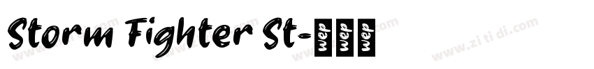 Storm Fighter St字体转换
